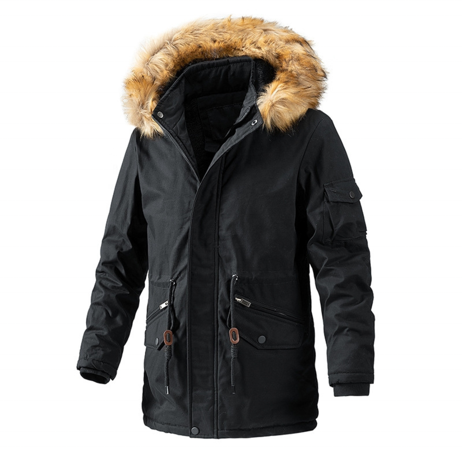 H139944af867642e0b4de44621c7e464aS Unisex-talvitakki hupulla - Image 1