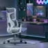 Ensiluokkainen ergonominen toimistotuoli jalkatuella - Image 5
